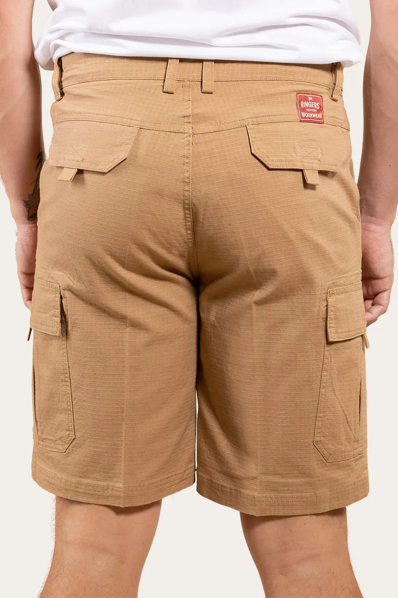 Coober Pedy Mens Ripstop Work Short - Tawny Brown