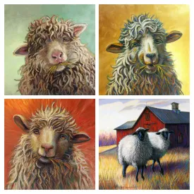 Crowder Sheep Portrait Notecard Set