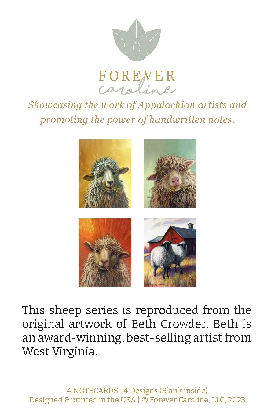 Crowder Sheep Portrait Notecard Set