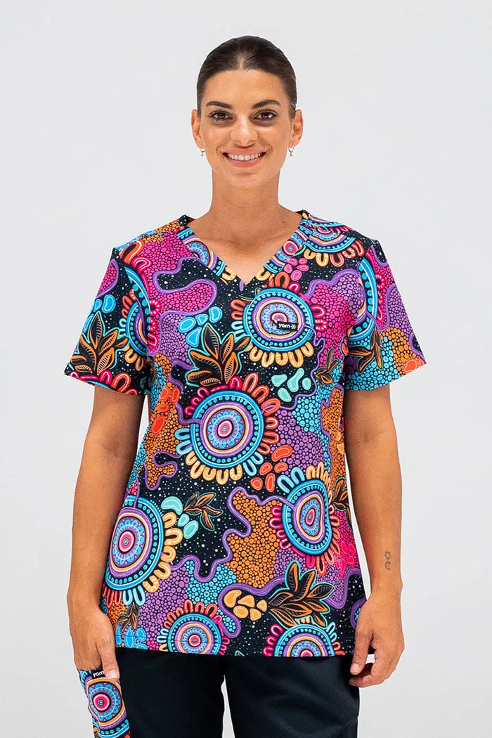 (Custom) Celebration Women's Single Pocket Scrub Top