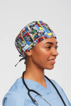 Dc Comic Printed Scrub Hat