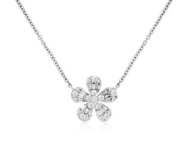 Diamond Flower Design Pendant