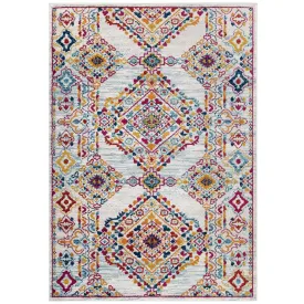 Entourage Khalida Distressed Vintage Floral Lattice Area Rug