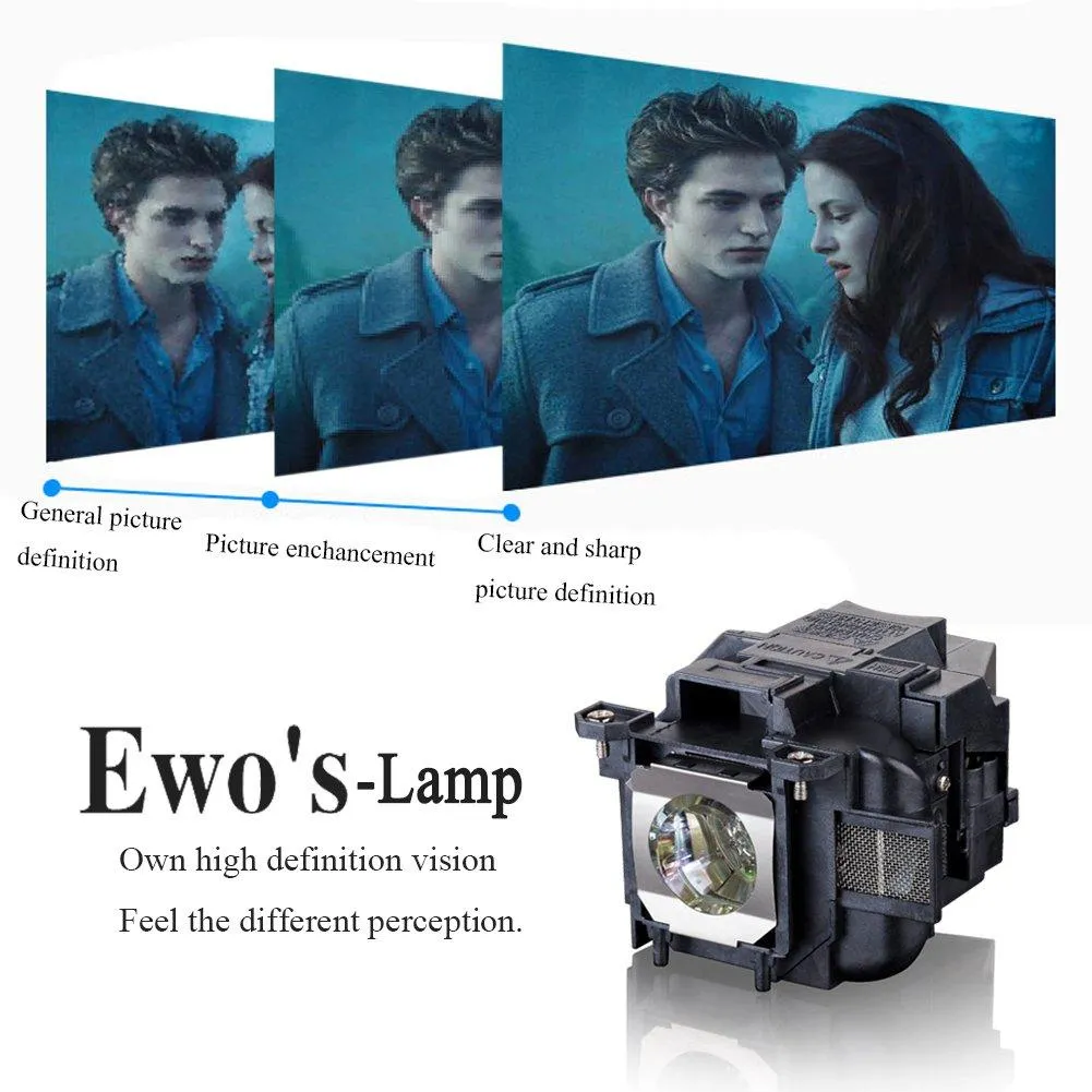 EWO'S LP88 Replacement Projector Lamp for Elplp88 Epson Powerlite Home Cinema 2040 1040 2045 740HD 640 EX3240 EX7240 EX9200 EX5250 EX5240 VS240 VS345 VS340 97H 98H 99WH 955WH X27 Lamp Bulb Replacement