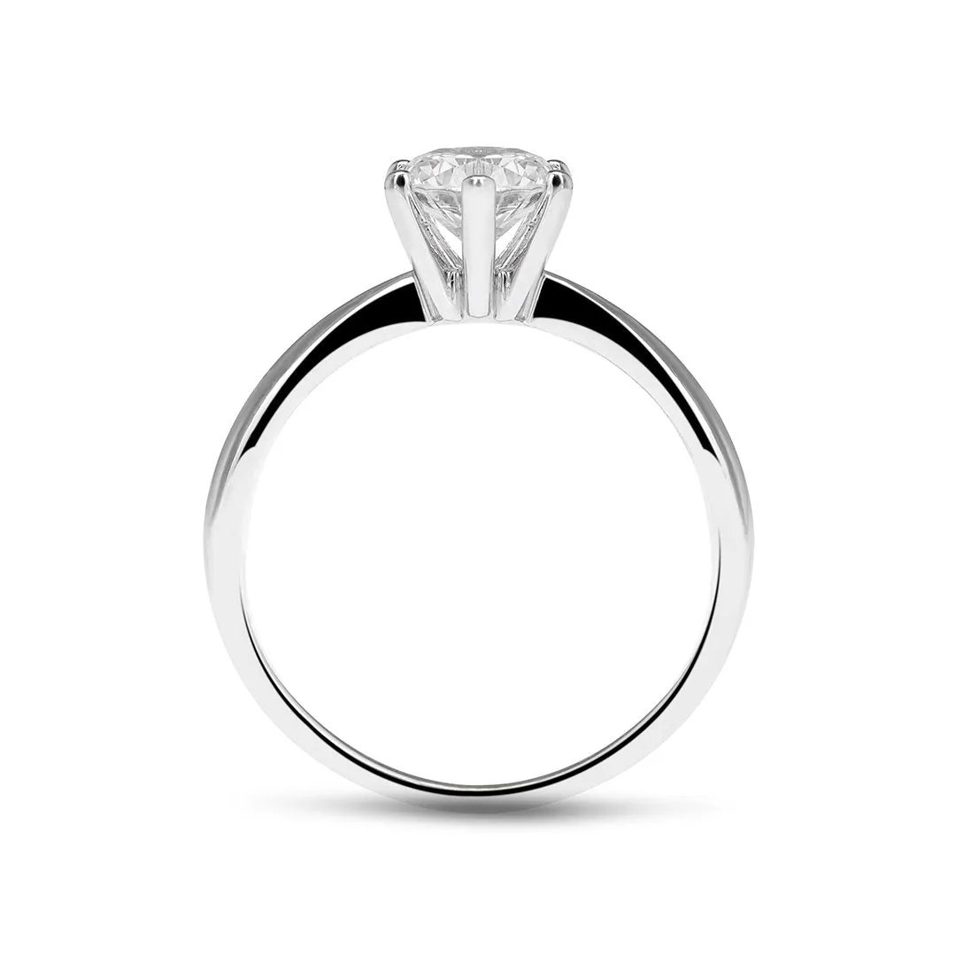 Gaia Ring 0.51ct 18K White Gold