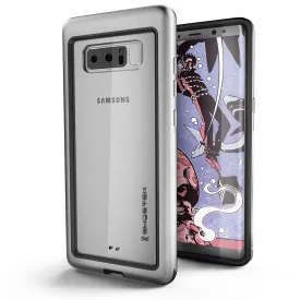 Galaxy Note 8, Ghostek Atomic Slim Galaxy Note 8 Case Shockproof Impact Hybrid Modern Design | Silver