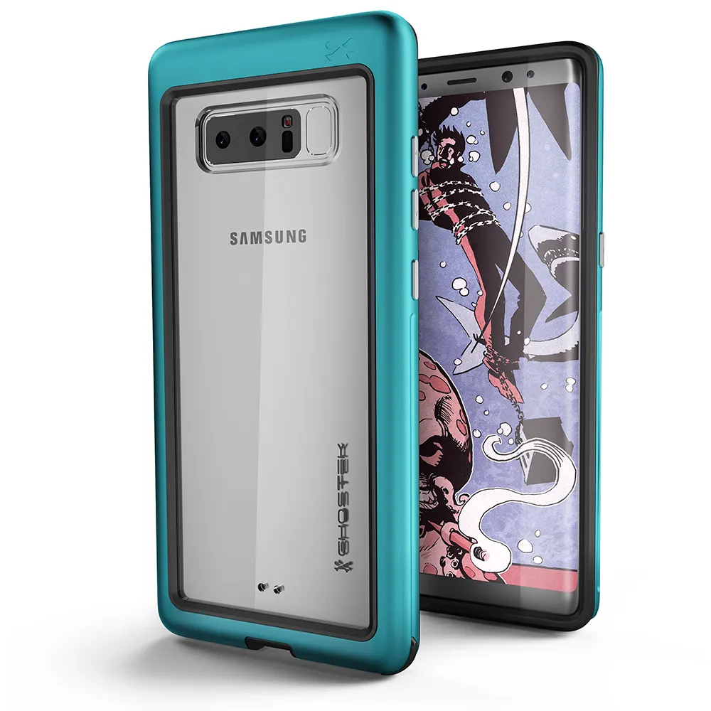 Galaxy Note 8, Ghostek Atomic Slim Galaxy Note 8 Case Shockproof Impact Hybrid Modern Design | Teal