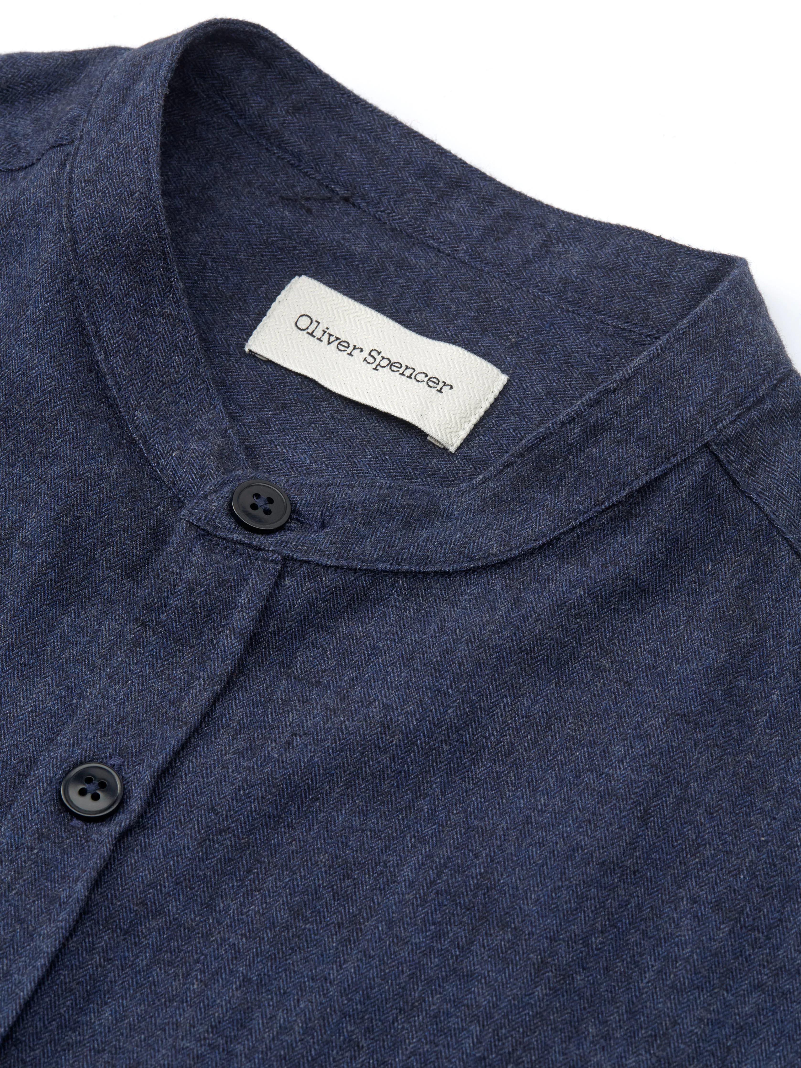 Grandad Shirt Wyatt Navy