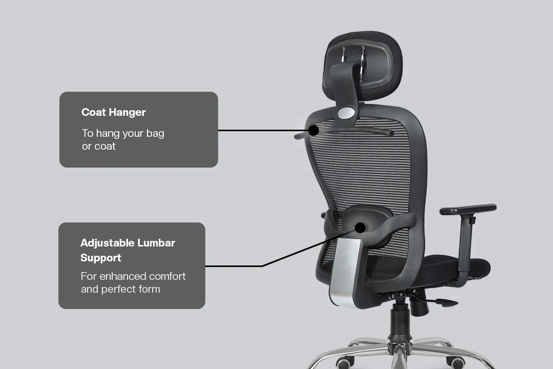 Green Soul Renewed Crystal V1 High Back Mesh Office Chair