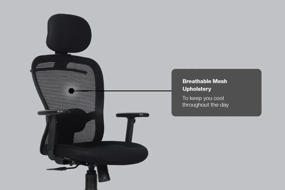 Green Soul Renewed Crystal V1 High Back Mesh Office Chair