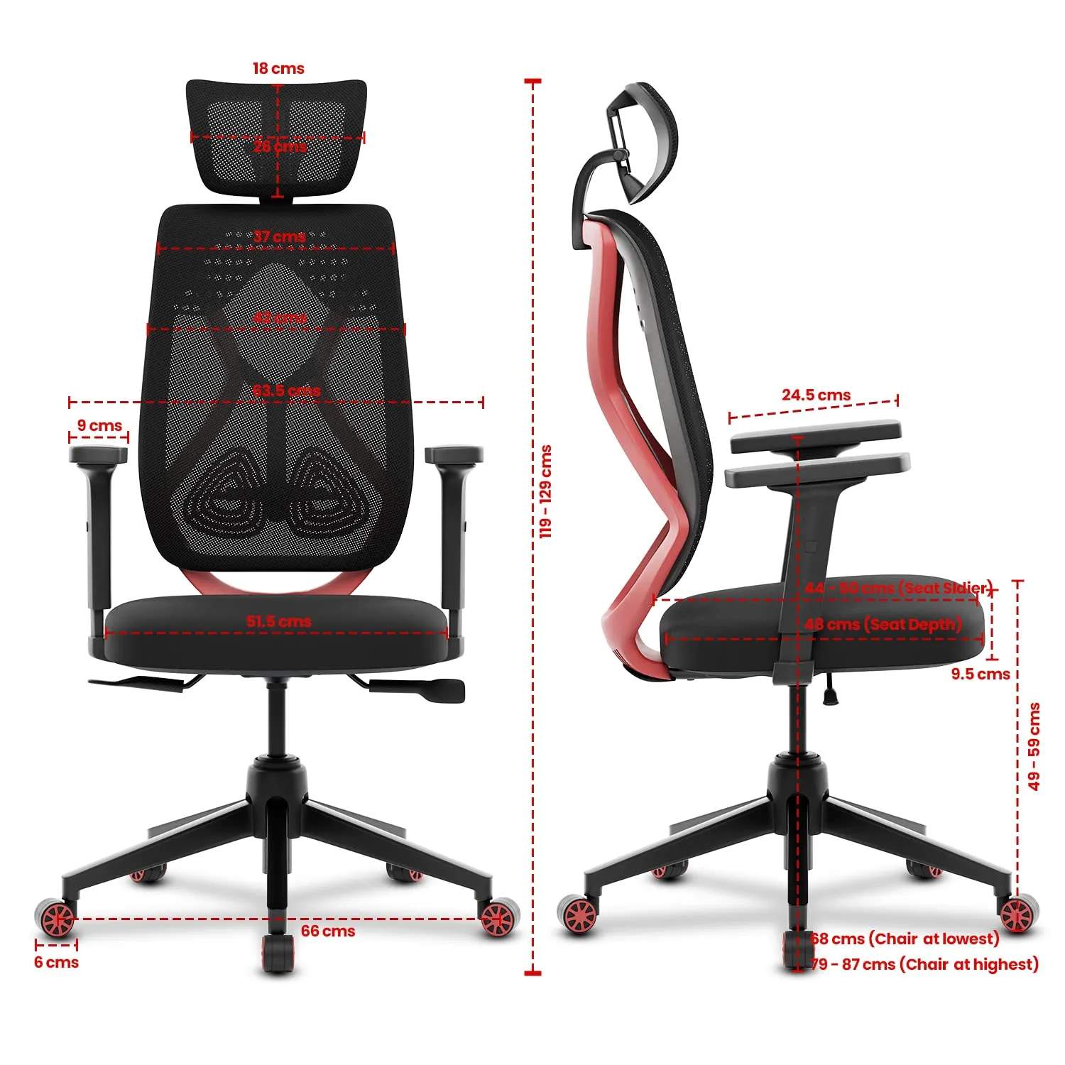 Green Soul Renewed Zodiac Pro High Back Mesh Gaming Chair