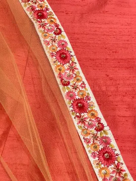 HALVA Yellow & Pink Dupatta