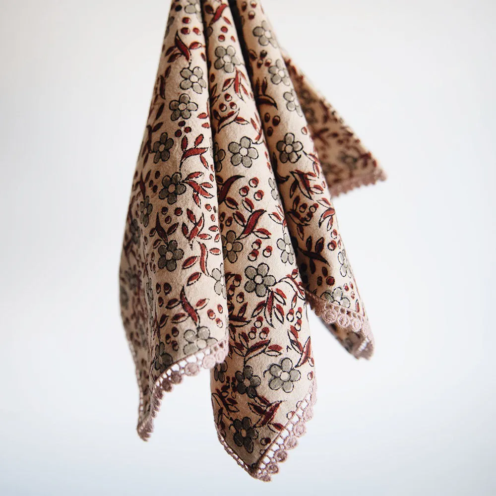 Hand Block-Printed Table Textiles