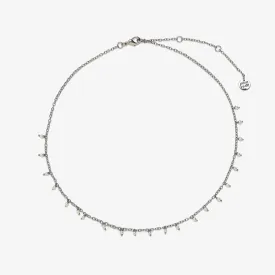 Hanging Pearl Beaded Choker