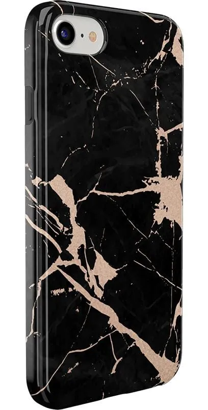 Hidden Gem | Rose Gold and Black Marble Case