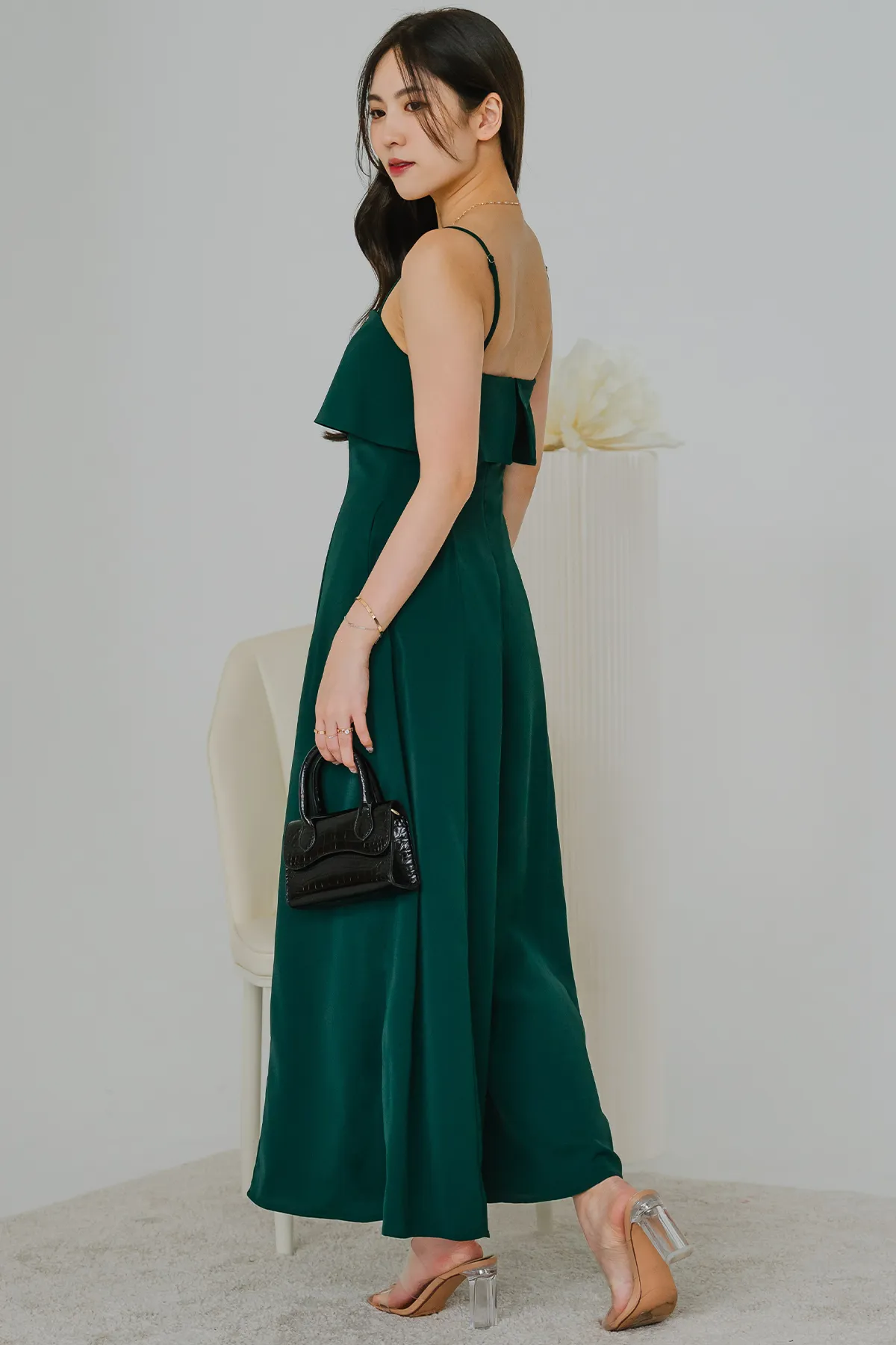 Holiday Padded Jumpsuit (Emerald)