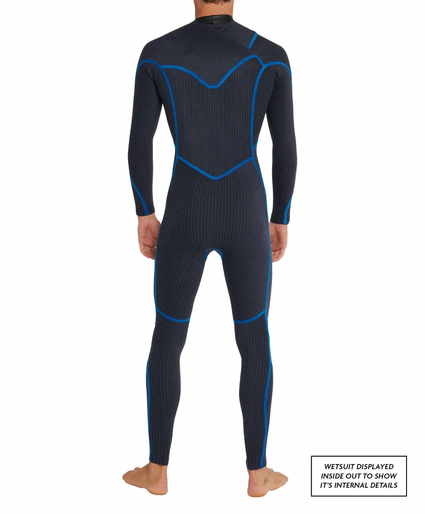 HyperFreak 4/3  Steamer Chest Zip Wetsuit - Black