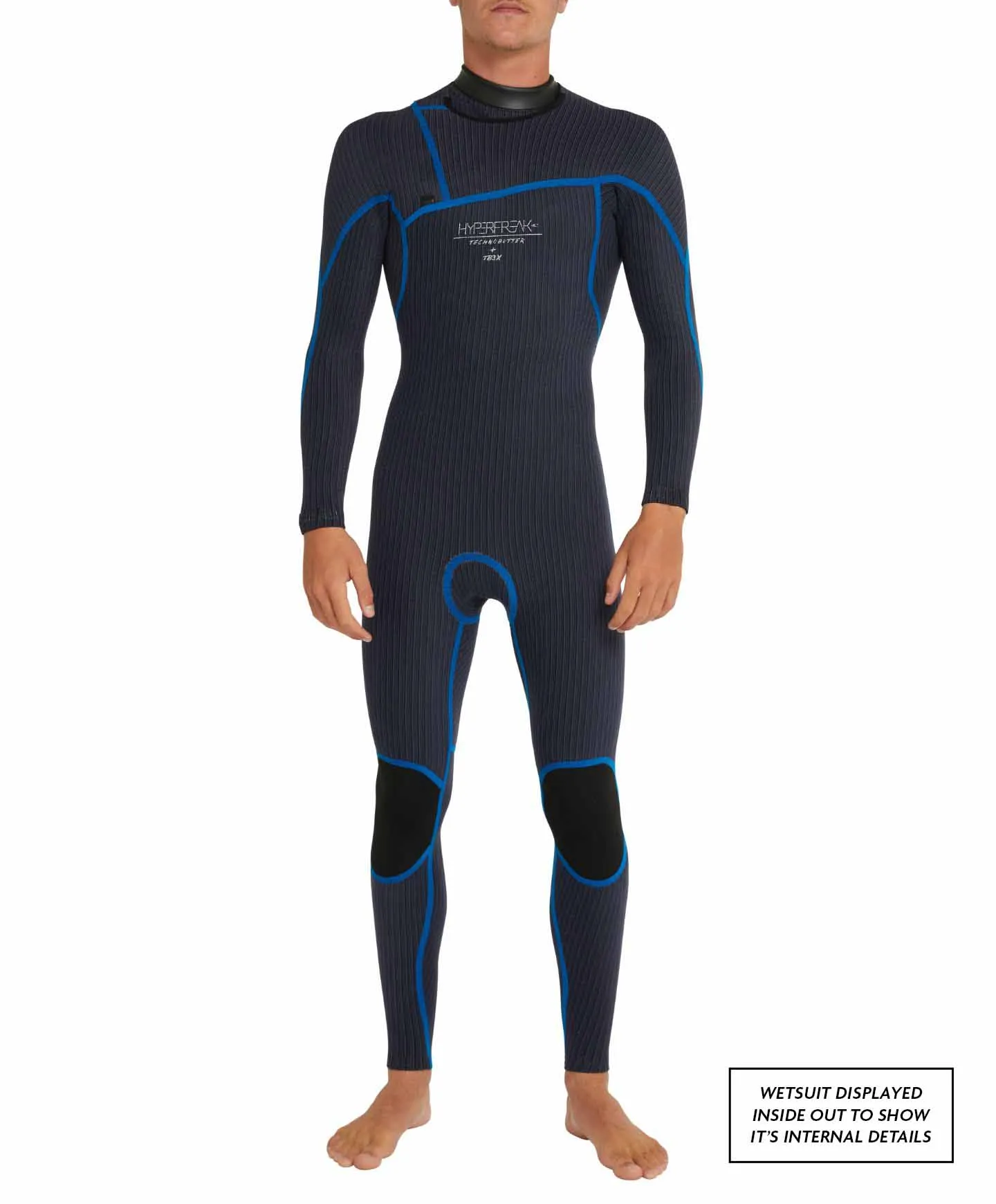 HyperFreak 4/3  Steamer Chest Zip Wetsuit - Black