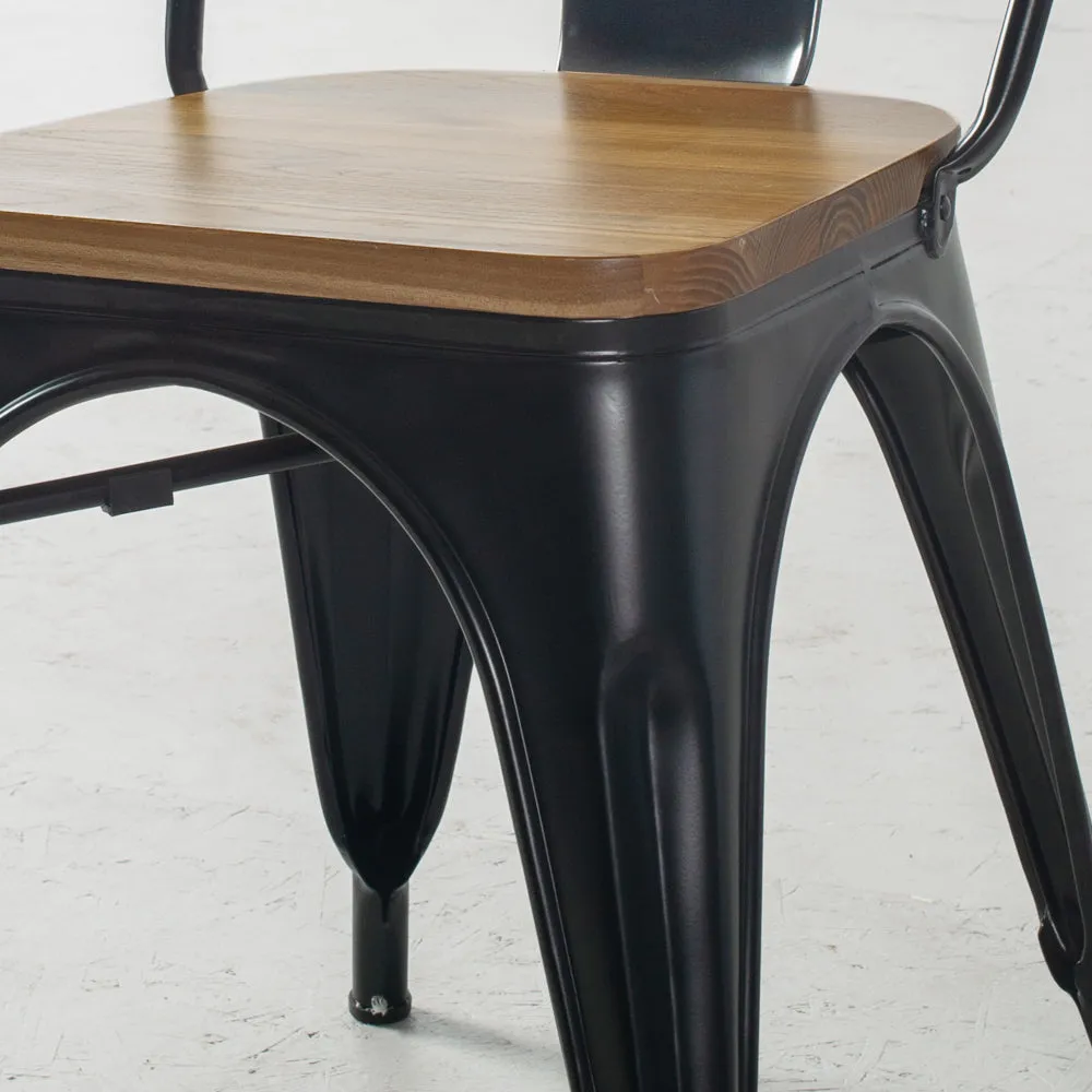 INDUSTRIE - Wooden Seat Dining Chair