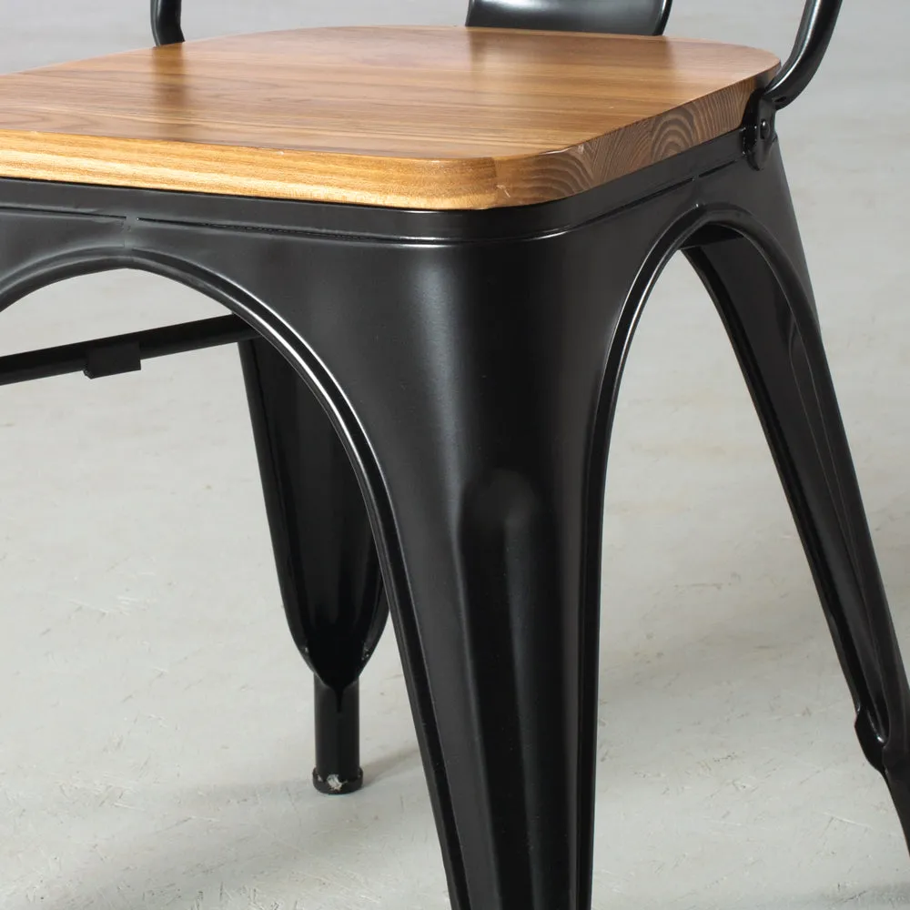 INDUSTRIE - Wooden Seat Dining Chair