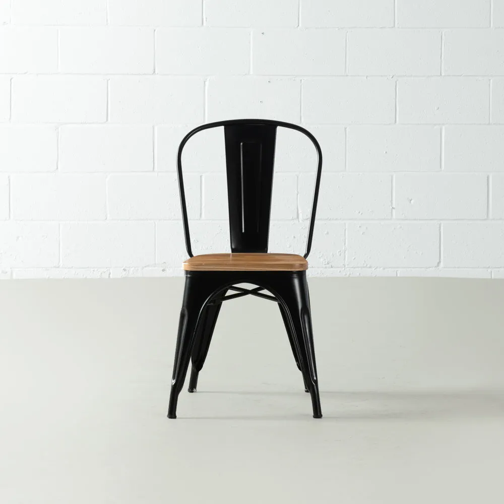 INDUSTRIE - Wooden Seat Dining Chair