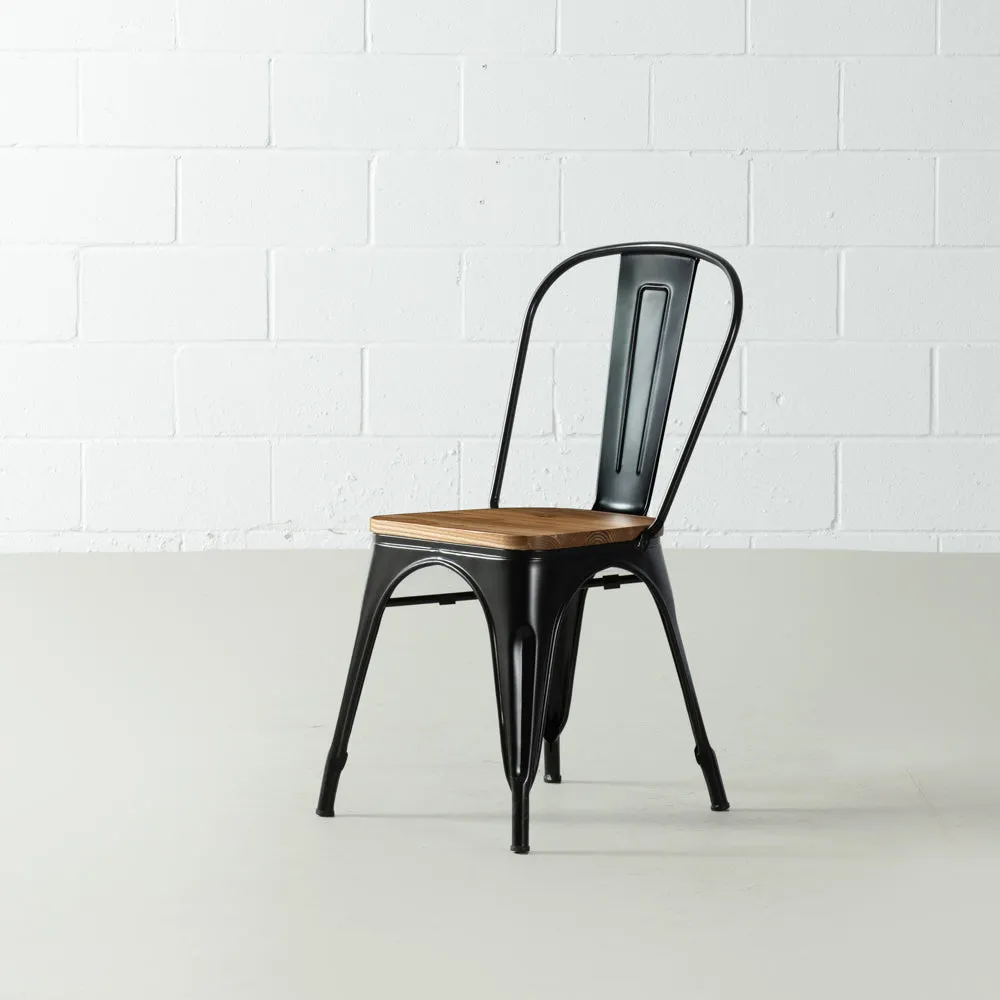 INDUSTRIE - Wooden Seat Dining Chair