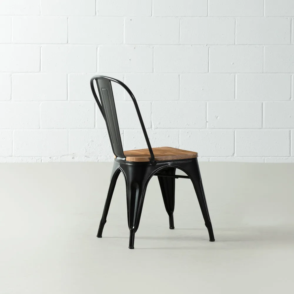 INDUSTRIE - Wooden Seat Dining Chair