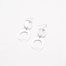 Inverted Ovoid Mini Earrings in Mirror