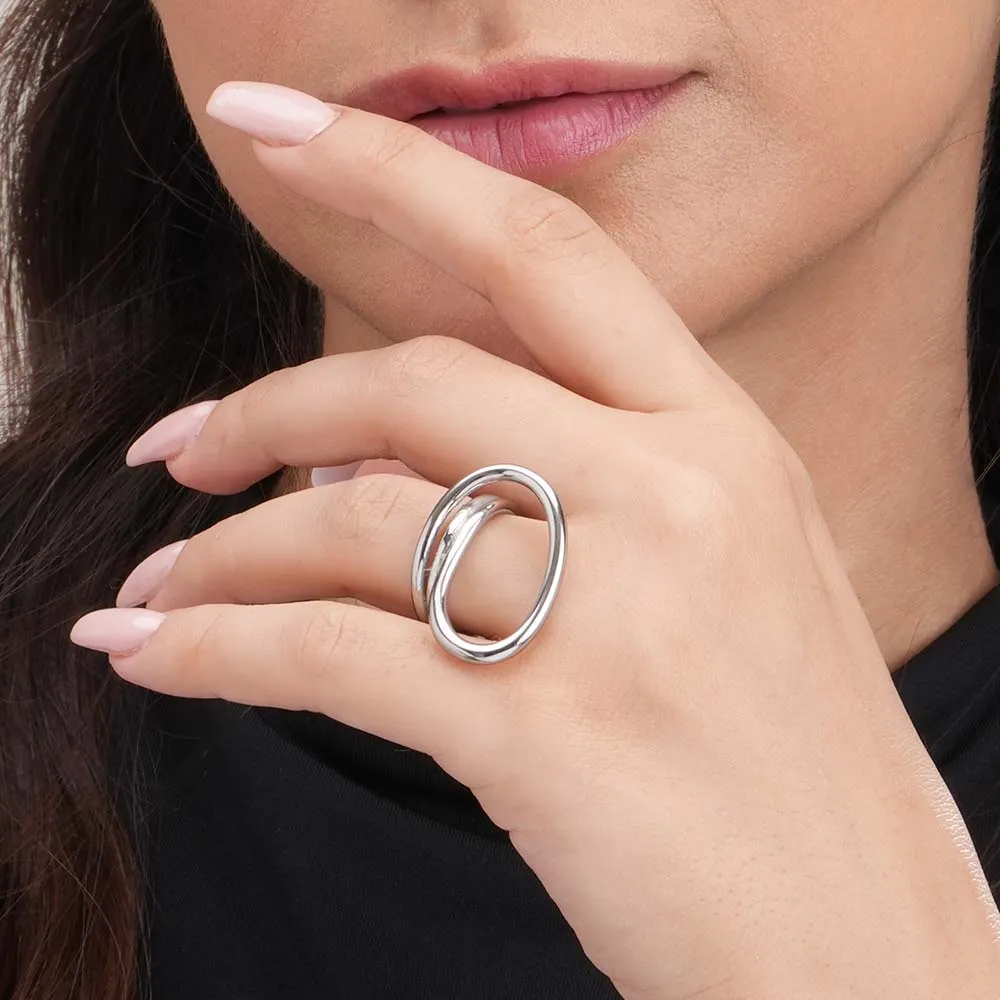 Irregular Modern Silver Ring