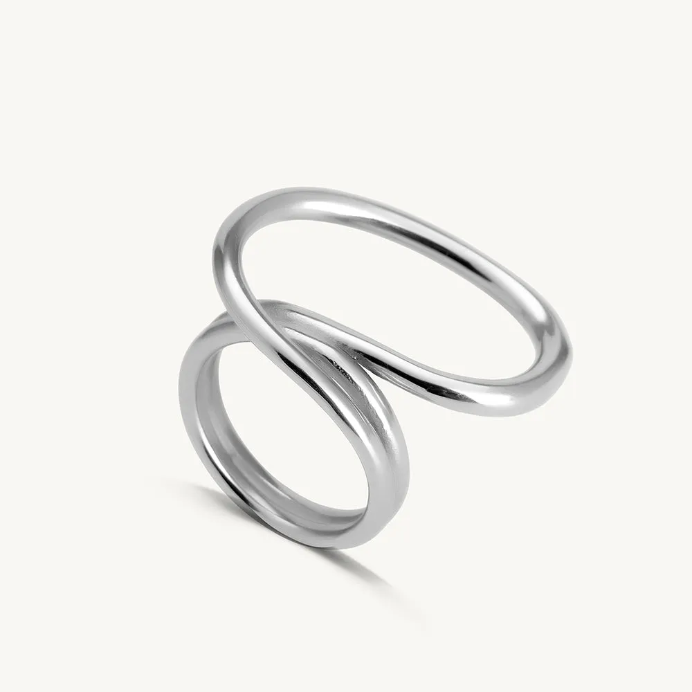 Irregular Modern Silver Ring