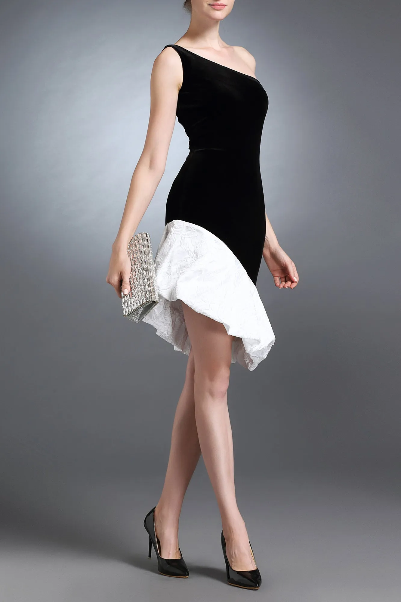 Jessica Little Black & White Cocktail dress