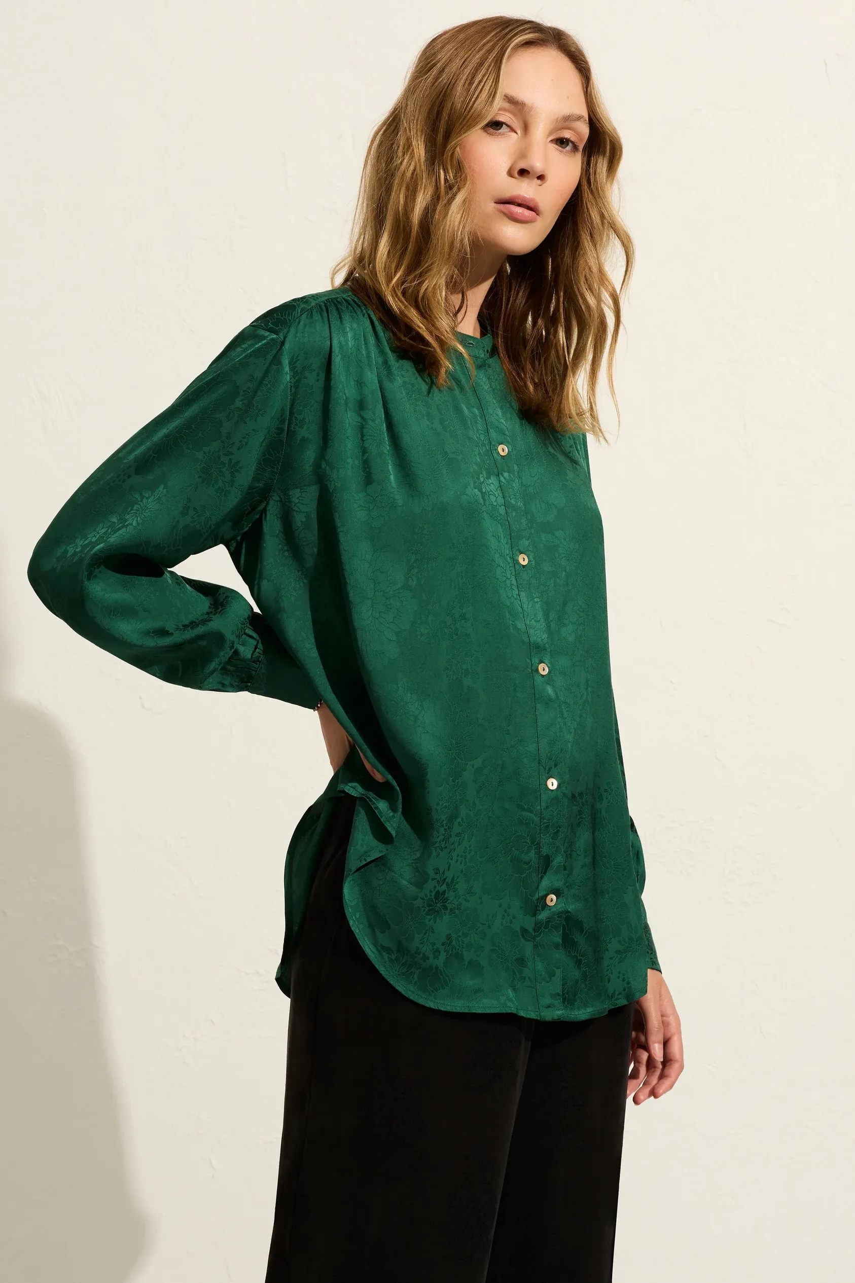 Julian Shirt - Emerald Green