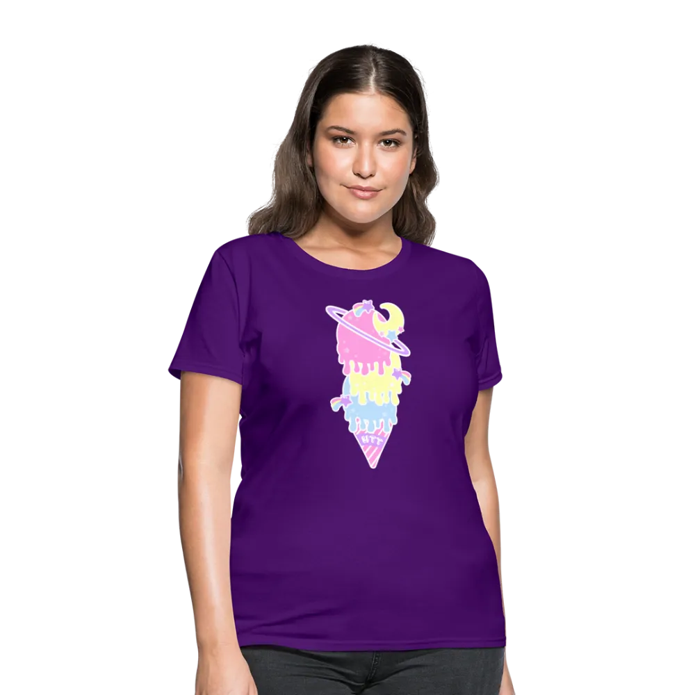 Kawaii cosmic melty ice cream Women's T-Shirt