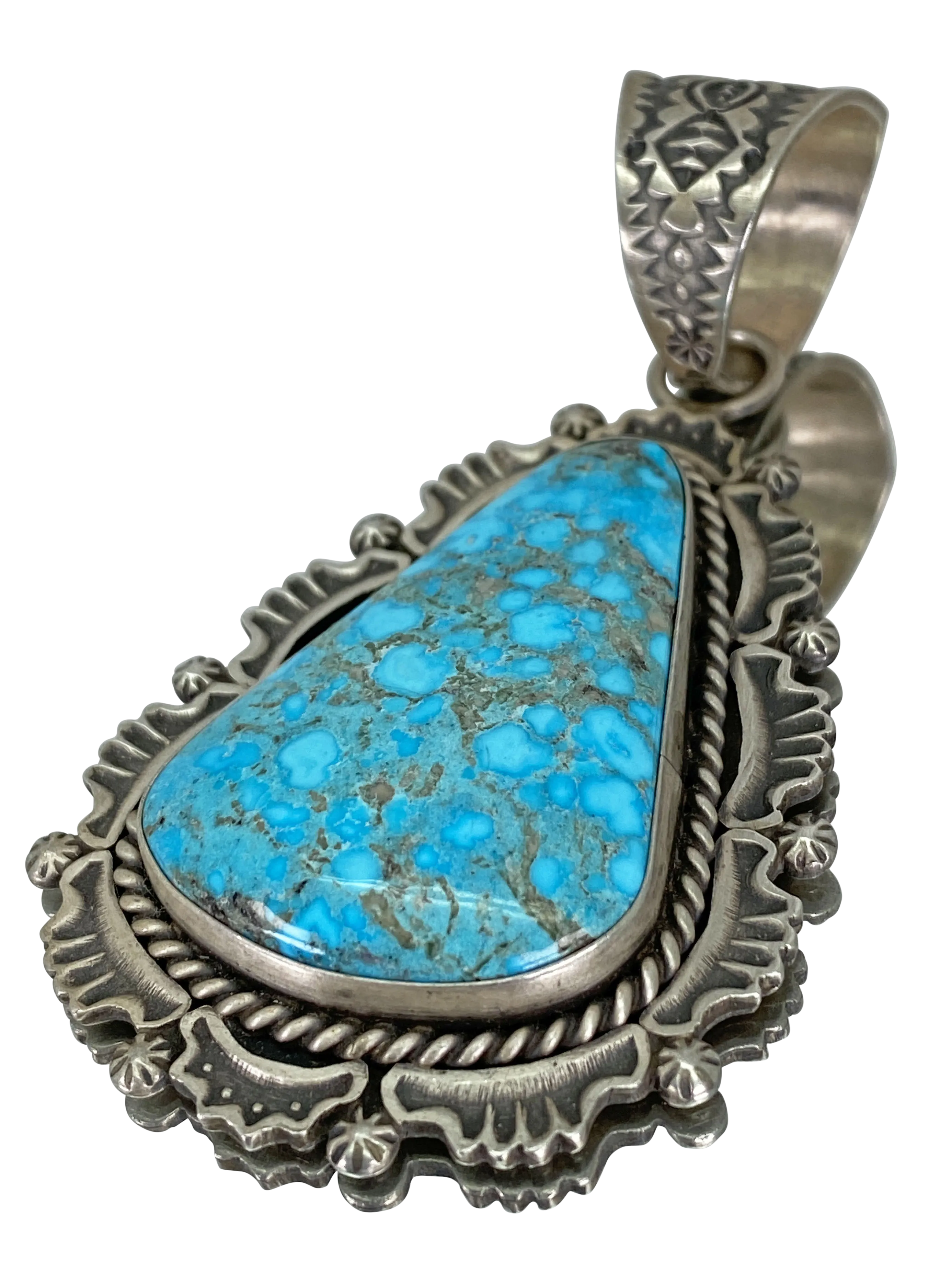 Kingman Turquoise Pendant | Harold Joe