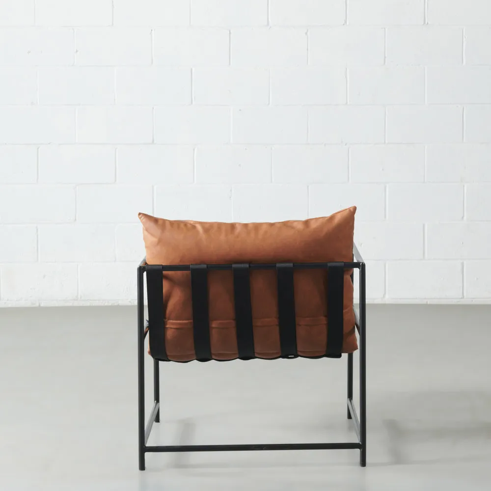 KYOTO - Brown Vegan Leather Chair