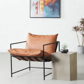 KYOTO - Brown Vegan Leather Chair