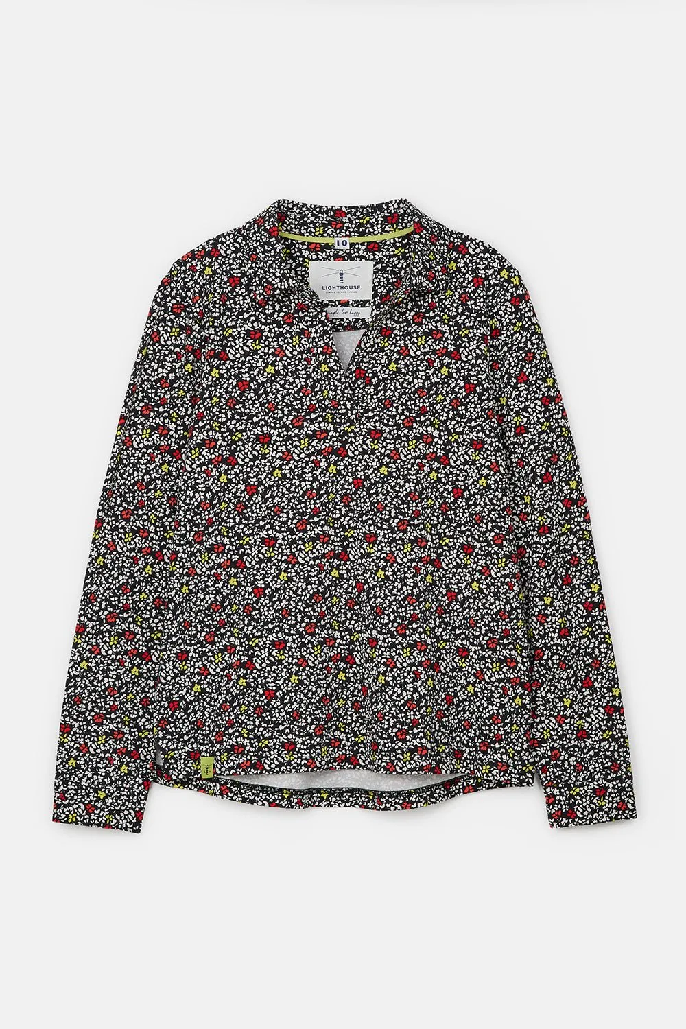 Maya Shirt - Red Apple Floral