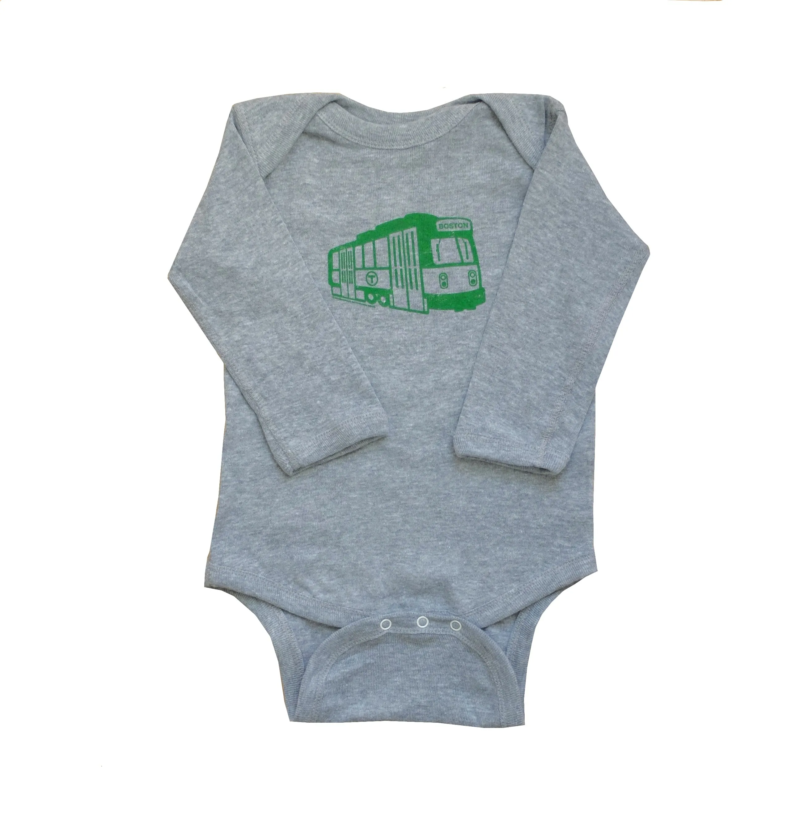 MBTA Green Line Long Sleeve Onesie