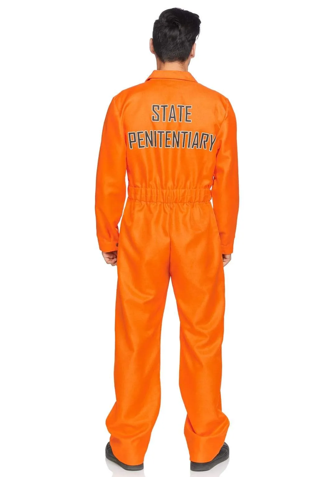 Men's Orange State Prison Jumpsuit Costume