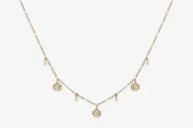 Monogram Necklace - 22 Carat Gold Gilded