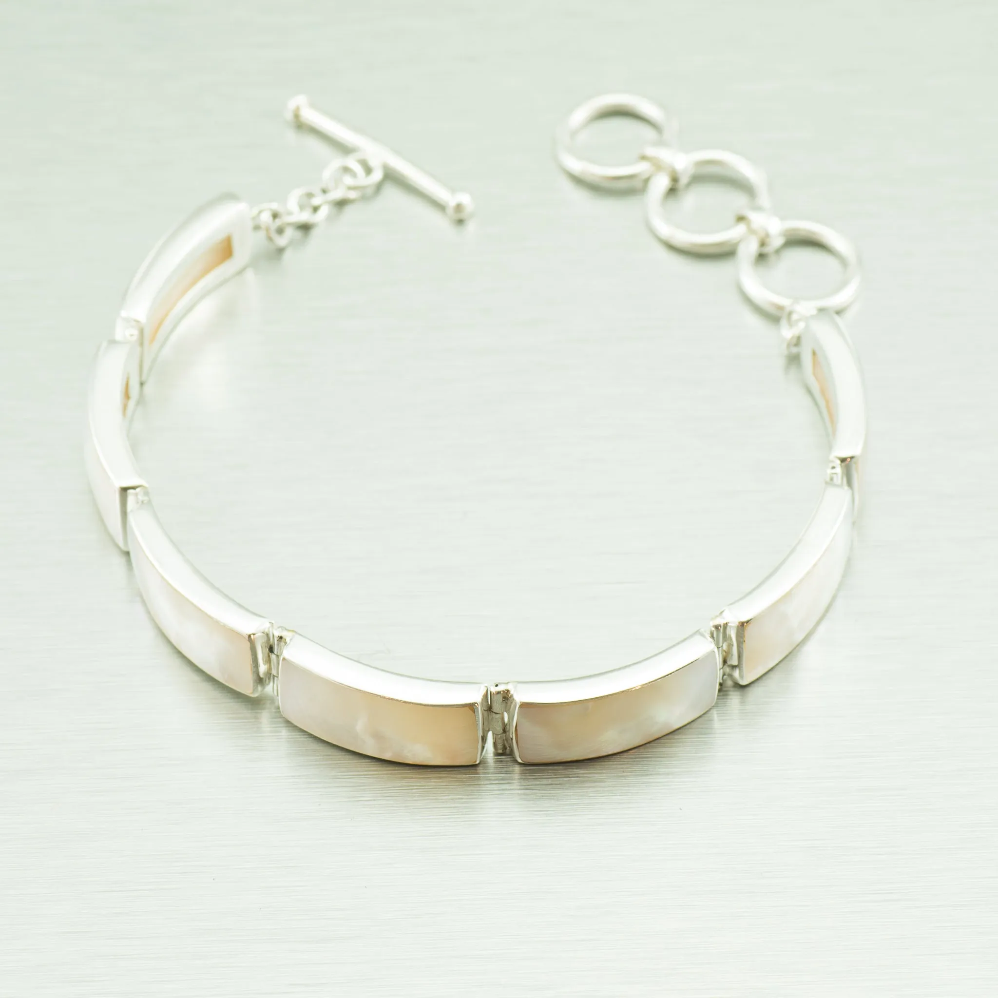 Mother of Pearl Sterling Silver Bracelet