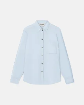 Mya - Light Poplin Shirt - Sky Blue