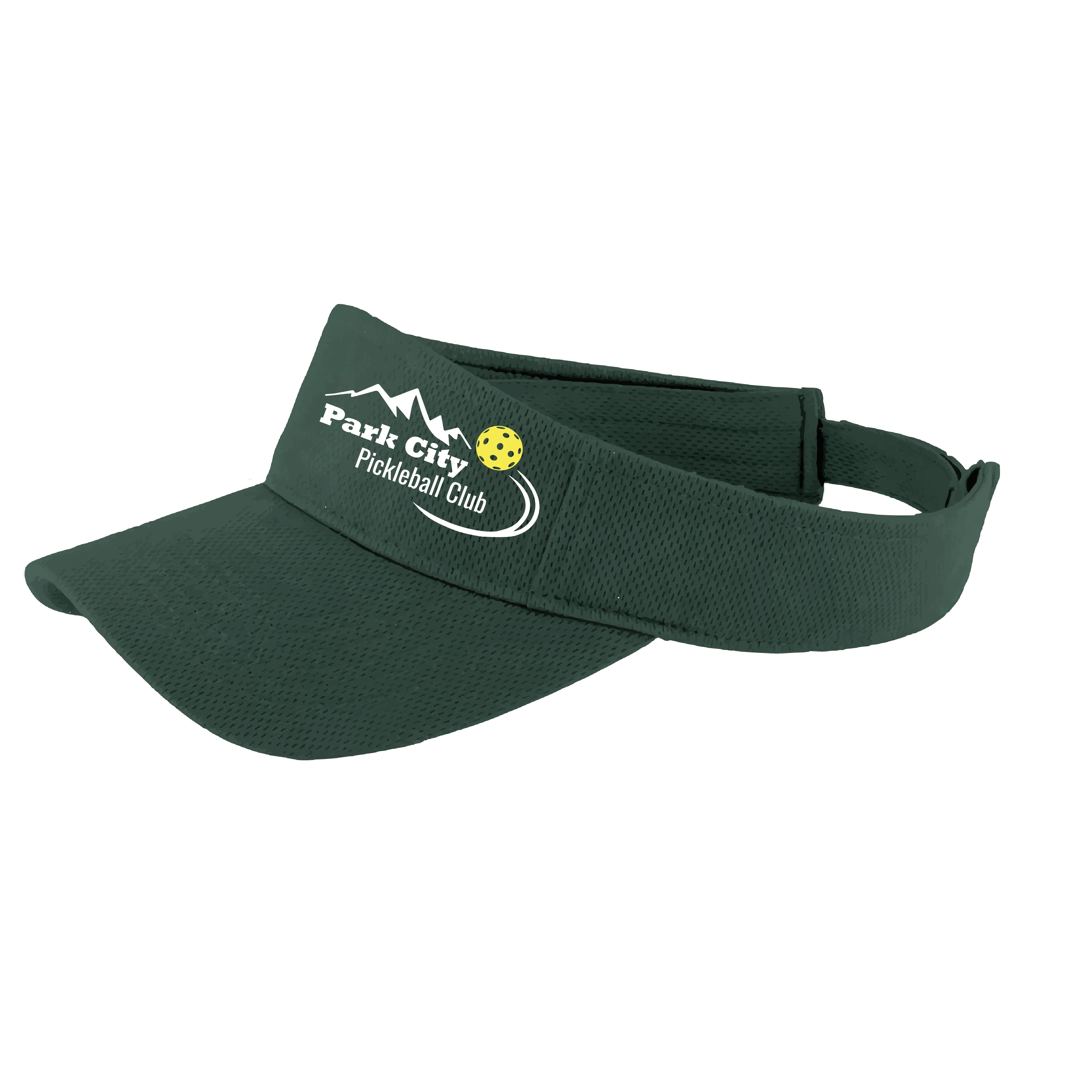 Park City Pickleball Club (Customizable) | Pickleball Visors | Moisture Wicking 100% Polyester