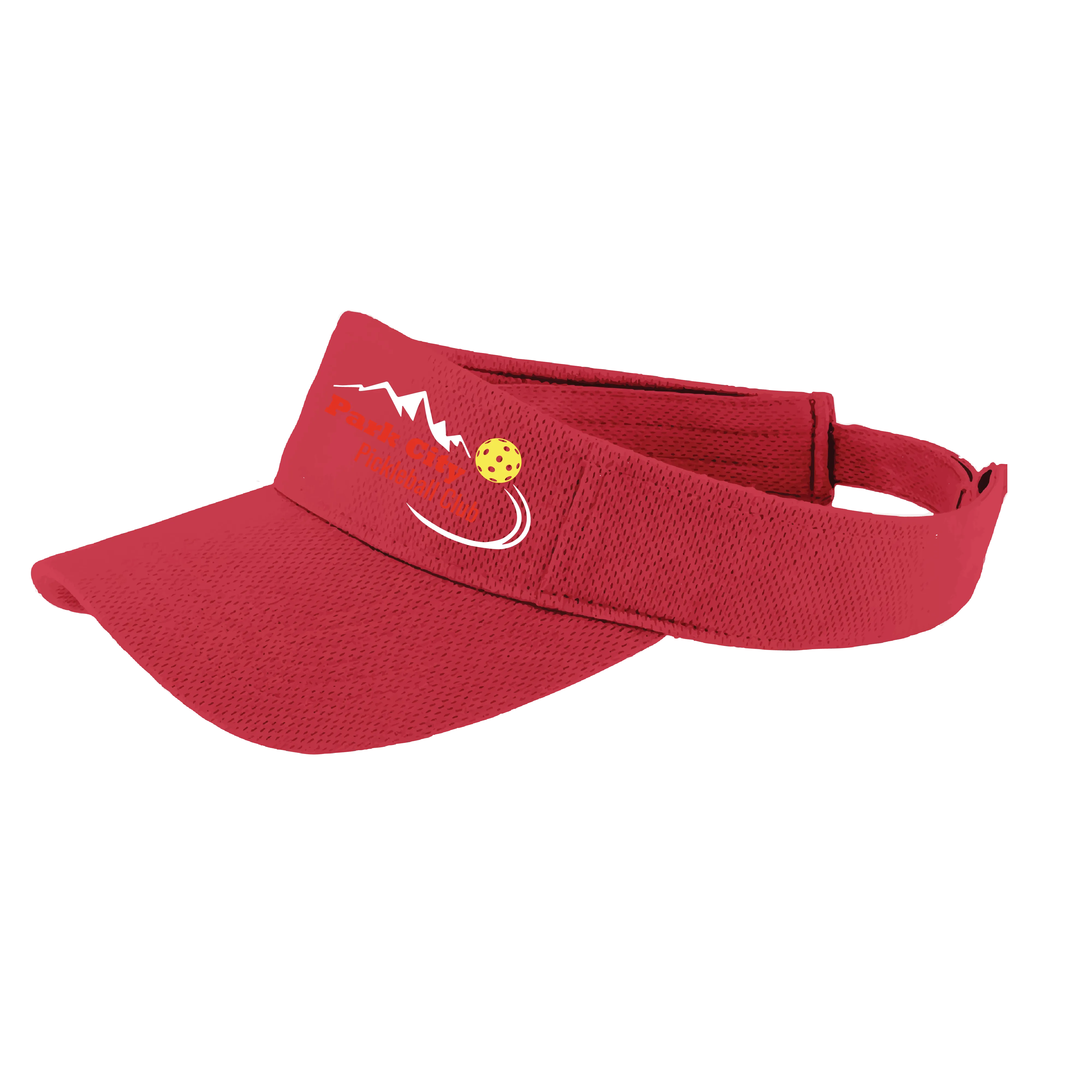 Park City Pickleball Club (Customizable) | Pickleball Visors | Moisture Wicking 100% Polyester