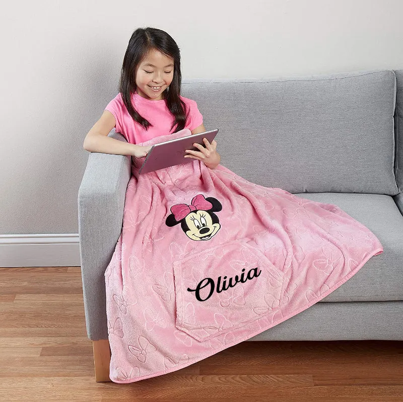 Personalized Minnie Mouse Throwbee® 50" x 60" Wearable Plush Throw