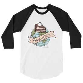 Piece On Earth 3/4 Sleeve Raglan Shirt (Color)