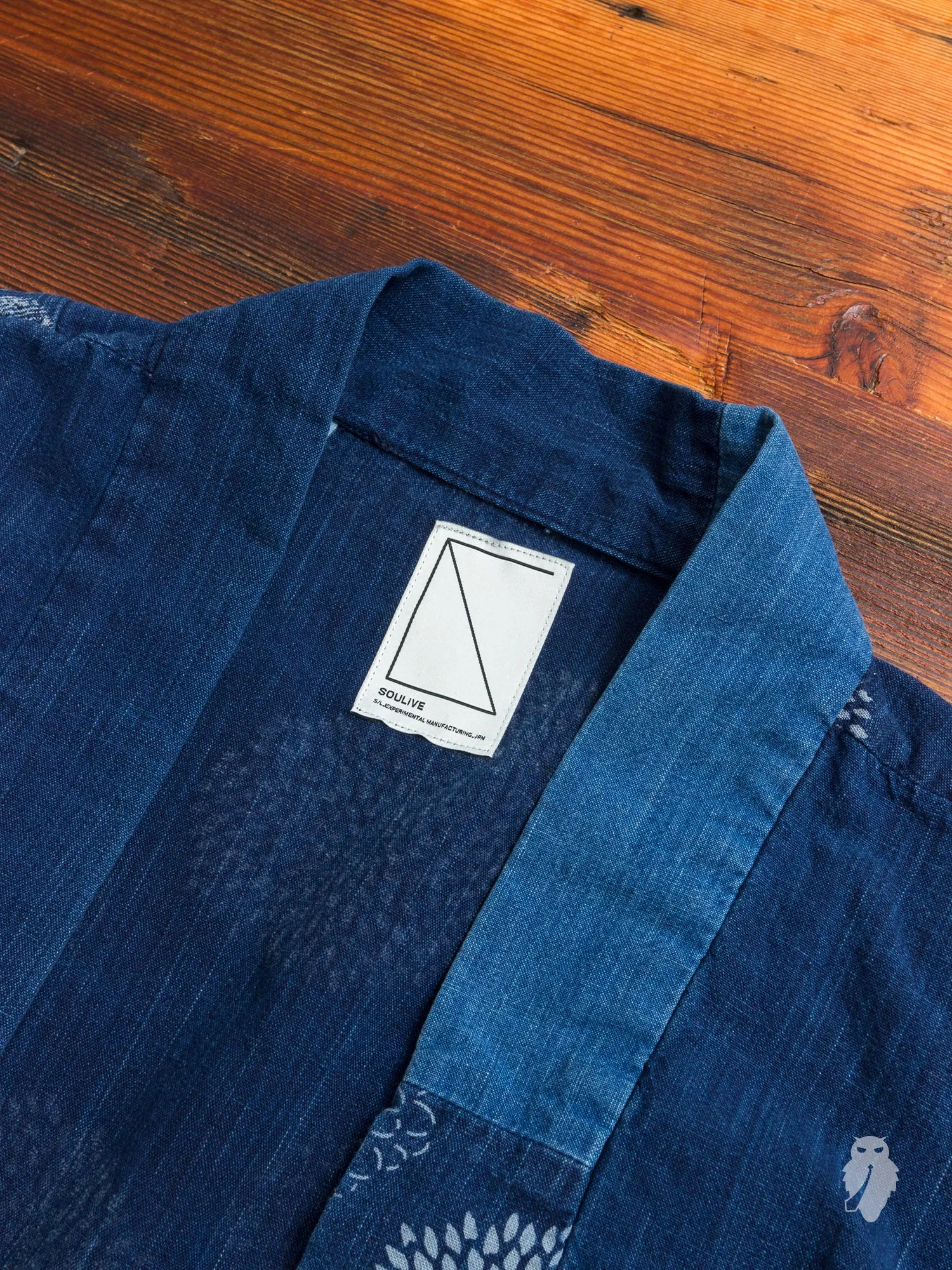 "Arts & Crafts" Haori Shirt in Indigo