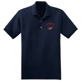 Red USMC EGA Embroidered Polo