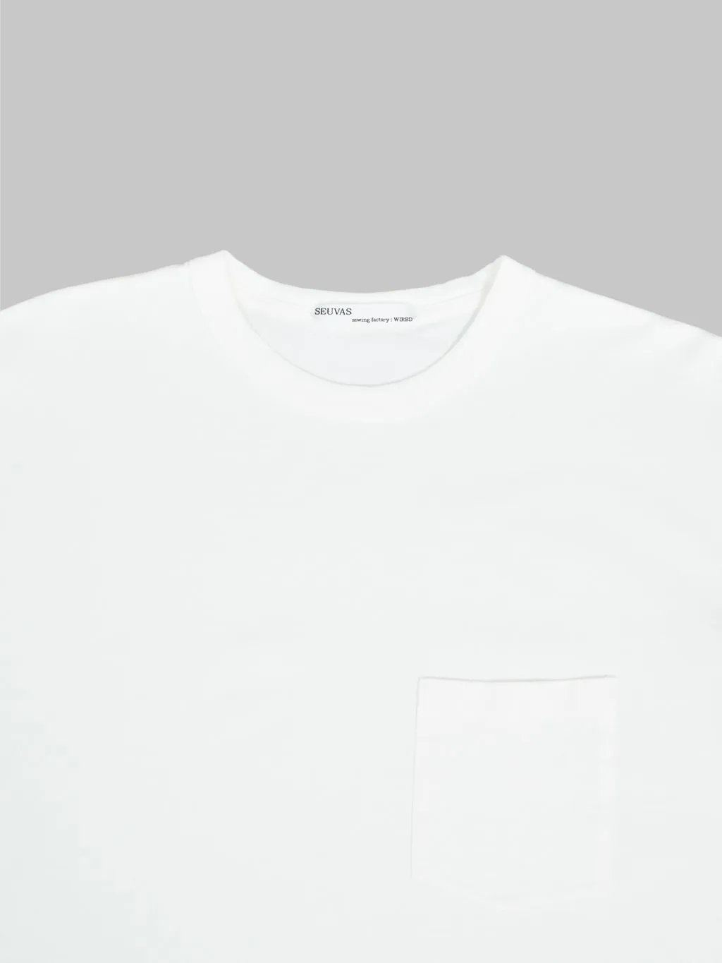 Seuvas Cotton Crew Neck T-Shirt Natural