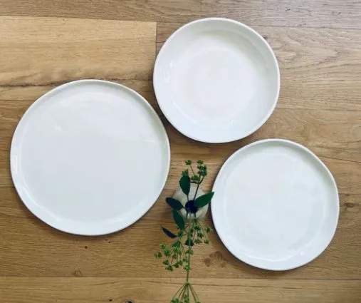 Simple Design Salad Plate White